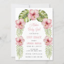 Search for tropical baby girl shower invitations Green