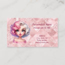 Recherche de dessin de fille cartes visite Rose