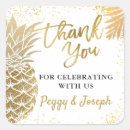 Search for pineapple thank you stickers Birthday