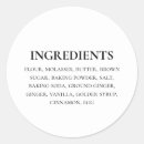 Recherche de ingrédient autocollants Noir