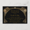 Search for great gatsby engagement party invitations Gold