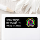 Search for psychedelic return address labels Retro