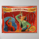 Search for swallow posters Sword swallower