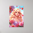Search for anime girl canvas prints Cute