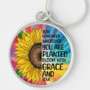 Search for purple flower rounded keychains Quote