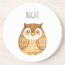 Recherche de nocturne dessous de verres Chouette