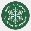 Search for green snowflake stickers Elegant