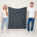 Search for navy and gold blankets Geometric