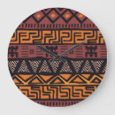 Recherche de motif ethnique horloges Géométrique