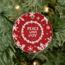 Search for peace love joy ornaments Modern