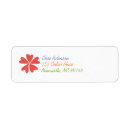 Search for heart return address labels Flower