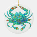 Search for blue crab ornaments Beach