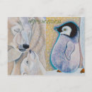 Recherche de amour pingouin cartes postales Vacances