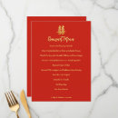 Search for chinese wedding menus Red and gold
