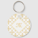 Search for white damask rounded keychains Floral
