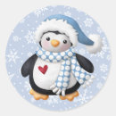 Recherche de pingouins de noël autocollants Mignon
