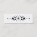 Search for victorian calling business cards Black