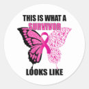Search for breast cancer survivor stickers Butterfly