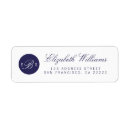 Search for blue dots return address labels Elegant