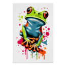 Recherche de grenouilles posters art Pour elle