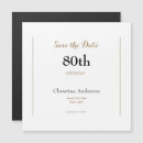 Search for 80th save date postcards Eighty