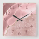 Search for agate clocks Girly