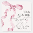 Search for knot stickers Pink bow bridal shower