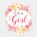 Search for chic baby shower stickers It's a girl