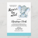 Search for virtual baby boy shower invitations Elephant