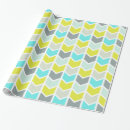Recherche de chevron jaune papier cadeau Bleu