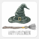 Search for witch hat stickers Trick or treat