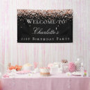 Search for rose gold banners Black