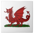 Recherche de pays de galles carreaux Dragon rouge
