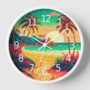Recherche de paysage de plage horloges Ciel