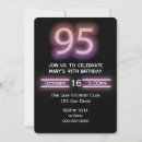 Recherche de de 95 ans anniversaire invitations Rose