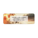 Search for orange sunset return address labels Tropical