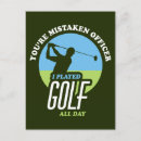 Recherche de golfeurs drôles cartes postales Pour tous