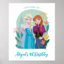 Search for movie birthday party posters Elsa and anna