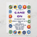 Search for game day invitations Sports party
