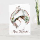 Search for vintage lady christmas cards Woman