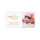 Search for kitty return address labels Meow