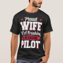 Search for pilot wife tshirts Flight