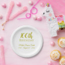 Search for 100th birthday plates Party