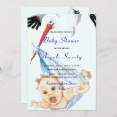 Recherche de stork baby boy shower invitations Bébé
