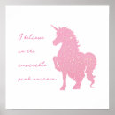 Search for unicorn believe in magic posters Pink