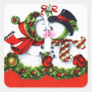 Search for snowman kiss stickers Vintage