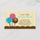 Search for cake pops business cards Bakery
