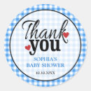 Search for blue thank you shower stickers Fall baby shower