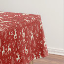 Search for christmas reindeer tablecloths Red