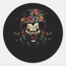 Search for clown face stickers Halloween